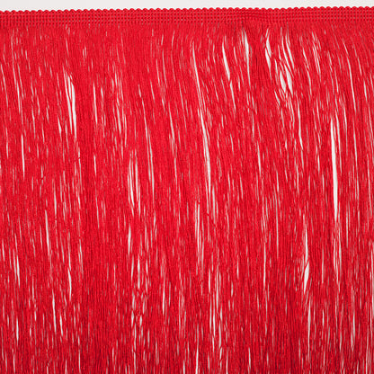 16 European Red Chainette Fringe Trim