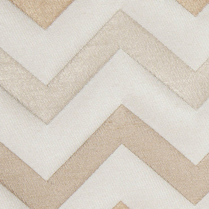 Ivory/Gold Bold Chevron Jacquard Detail