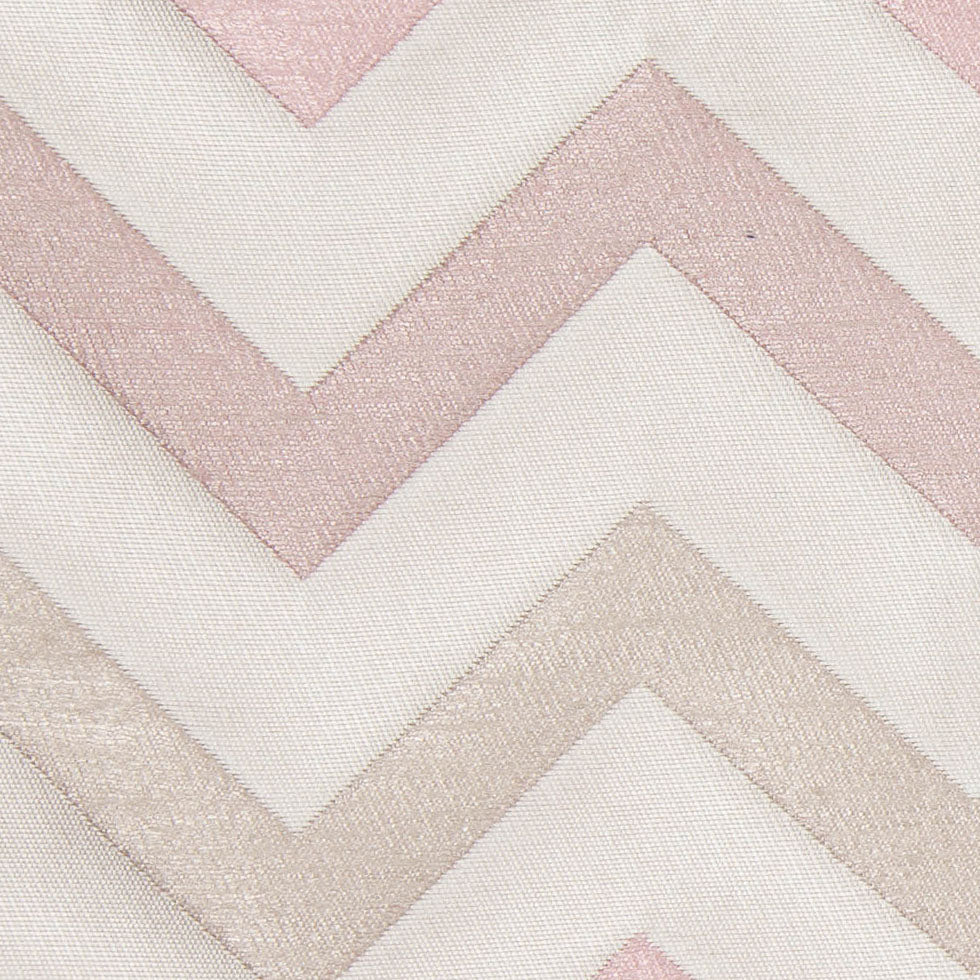 Beige/Pink Bold Chevron Jacquard - Detail