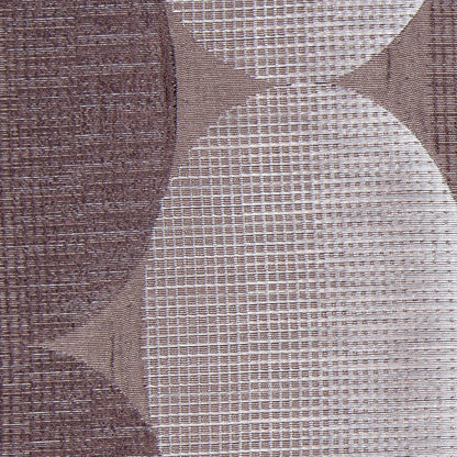 Taupe Rows of Ovals Textured Jacquard - Detail