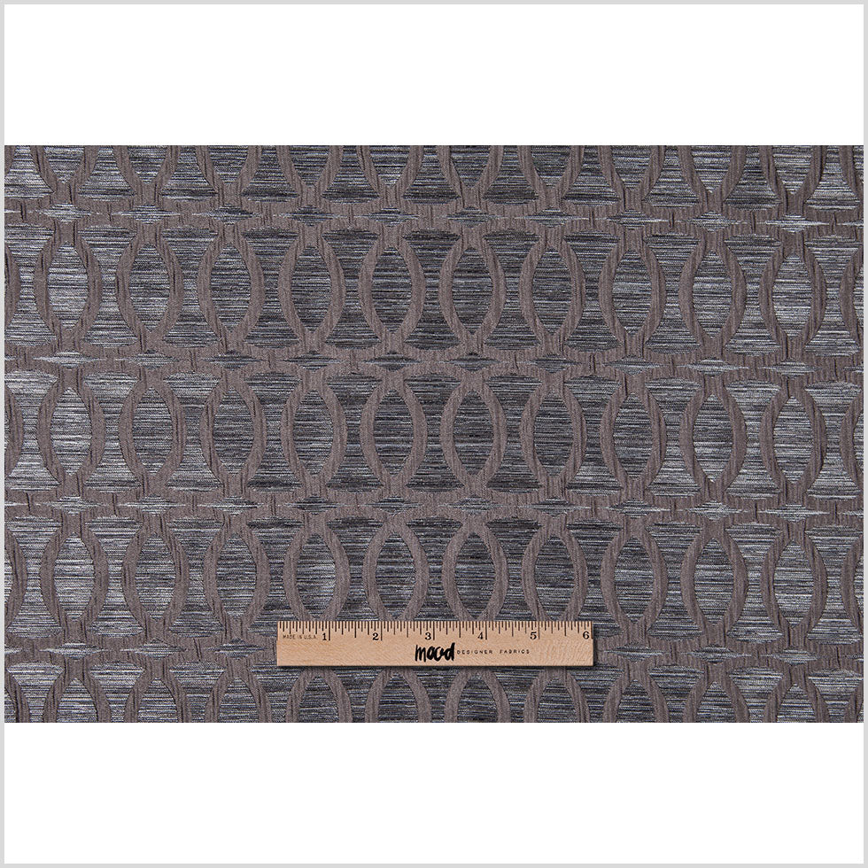 Chrome Entwined Circles Brocade Full