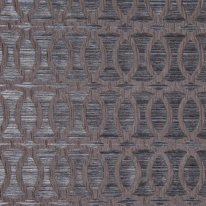 Chrome Entwined Circles Brocade