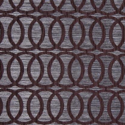 Brown Entwined Circles Brocade