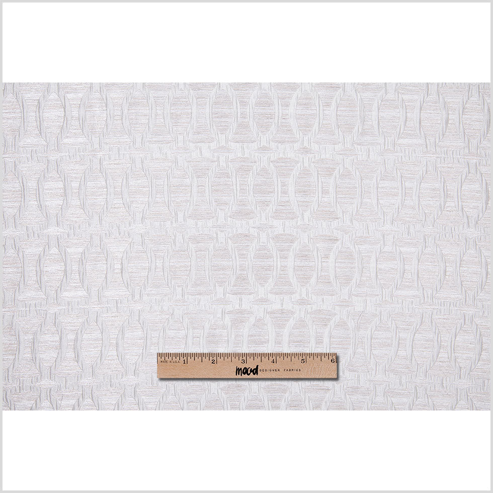 Ivory Entwined Circles Brocade - Full