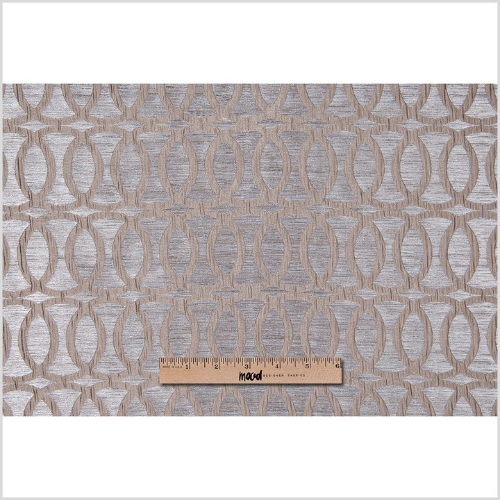 Champagne Entwined Circles Brocade Full