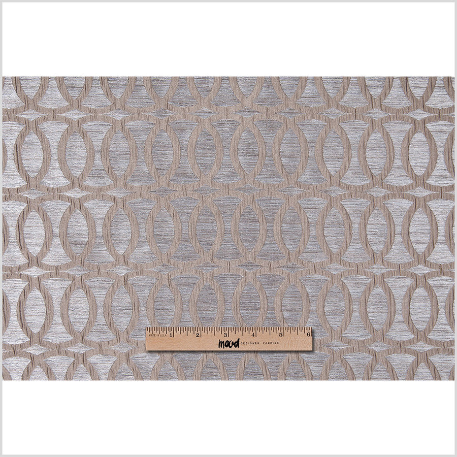 Champagne Entwined Circles Brocade Full
