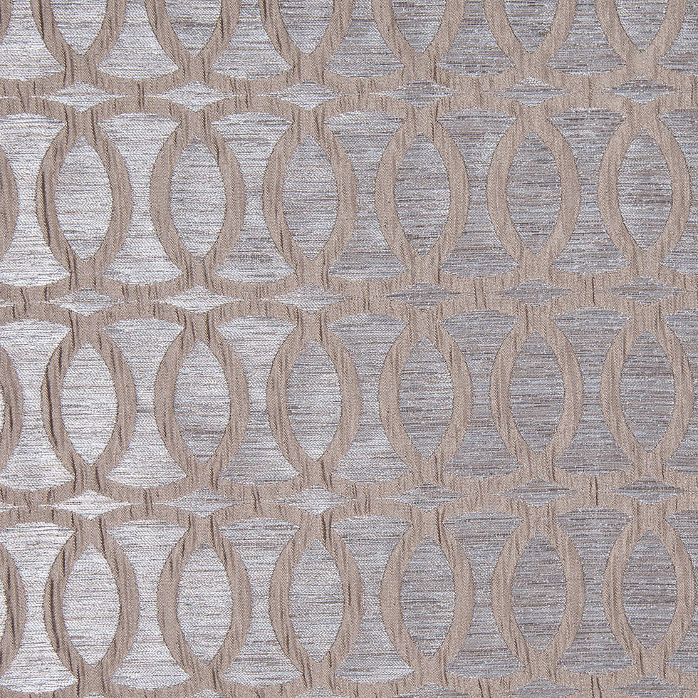 Champagne Entwined Circles Brocade