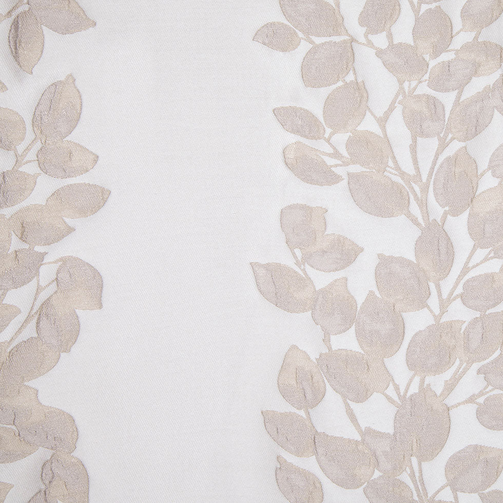 Ivory Column Blocks Ivory Columns of Leaves Brocade
