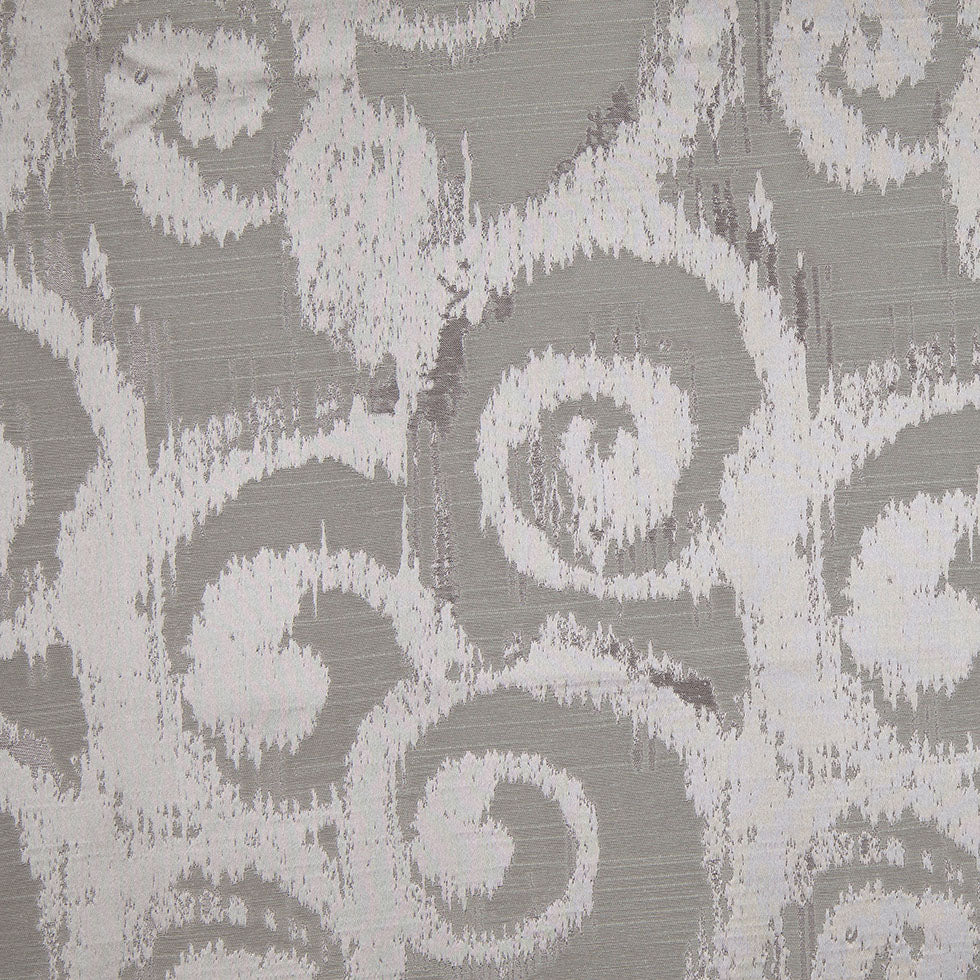 Silver Bold Swirls Jacquard