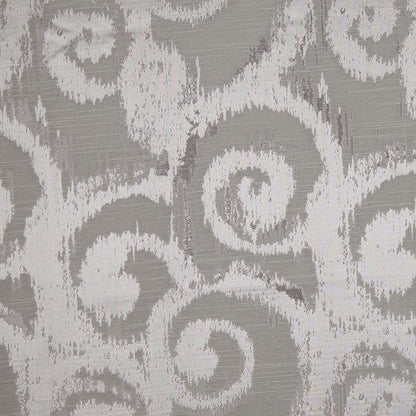 Silver Bold Swirls Jacquard