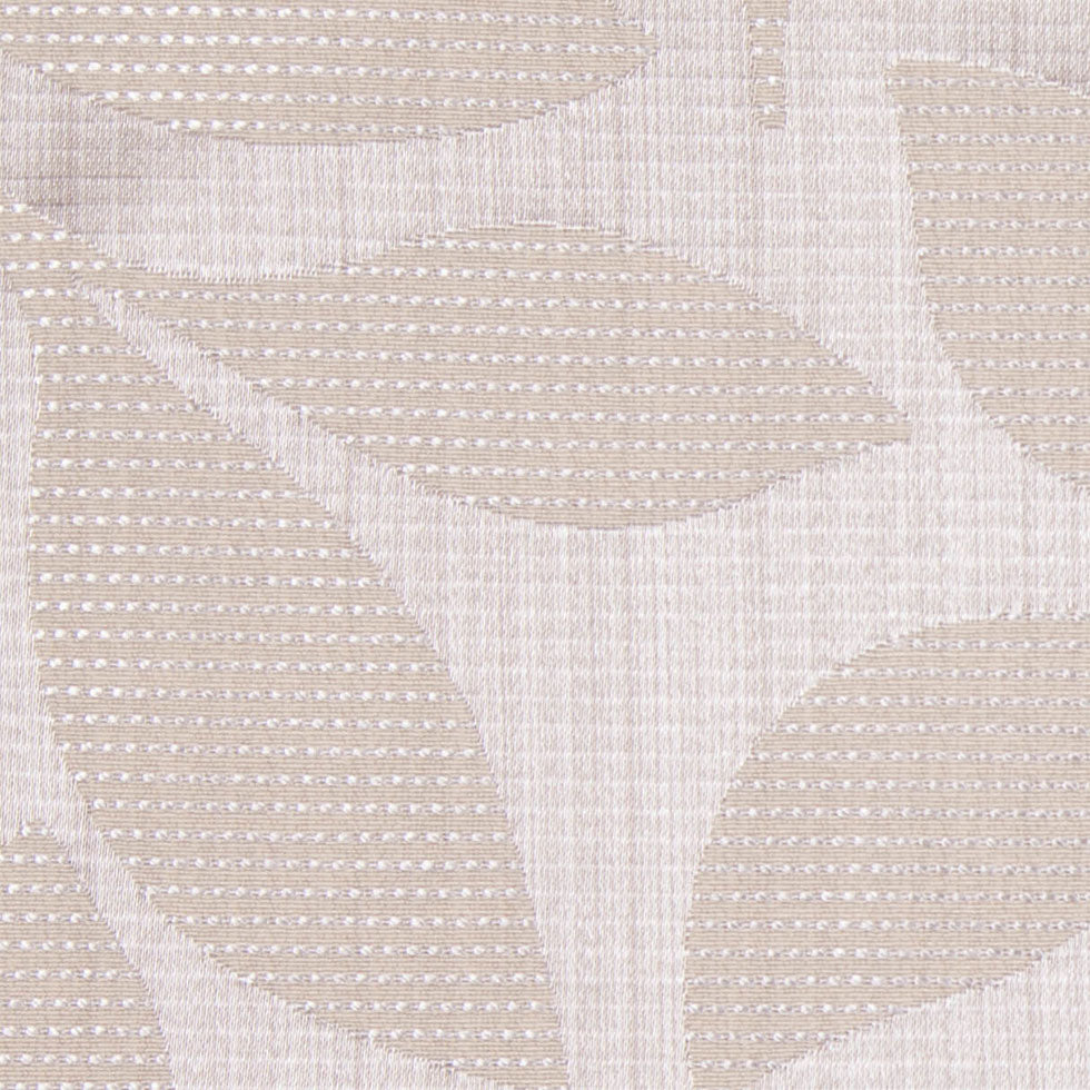 Beige Satiny Woven Leaves Jacquard - Detail