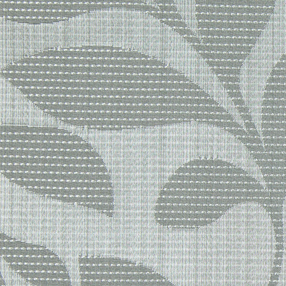 Slate Satiny Woven Leaves Jacquard Detail