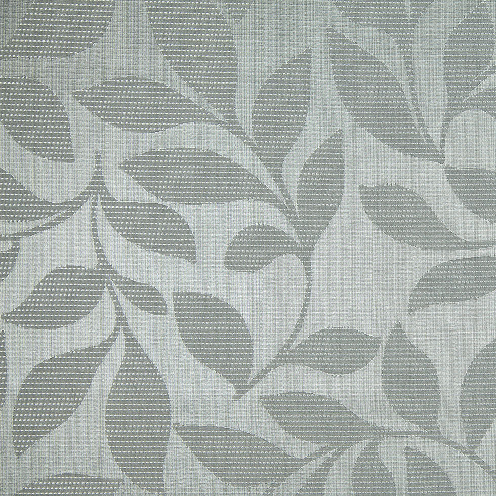 Slate Satiny Woven Leaves Jacquard