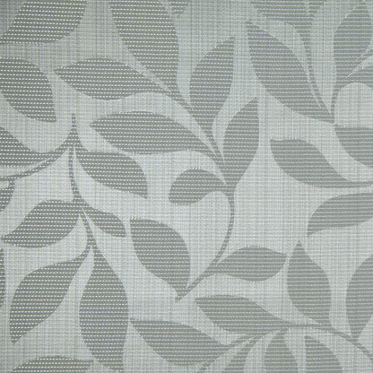 Slate Satiny Woven Leaves Jacquard