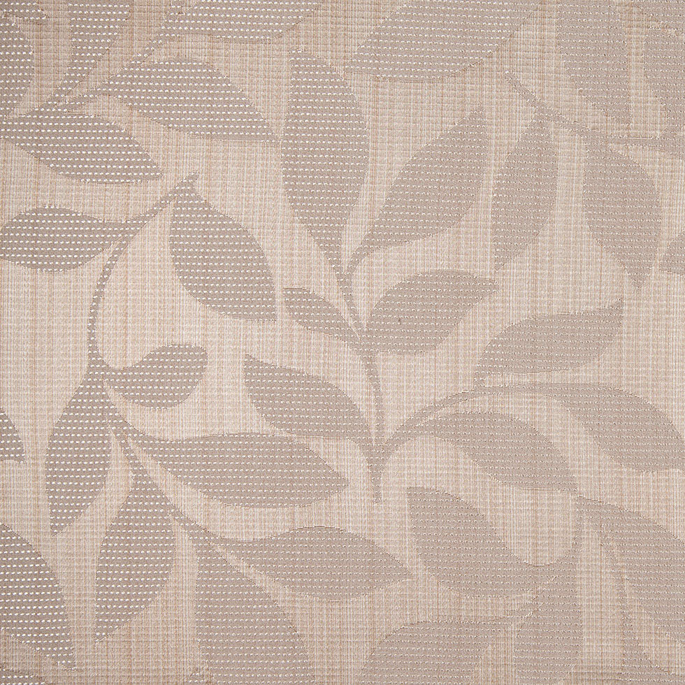 Champagne Satiny Woven Leaves Jacquard