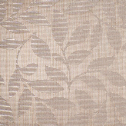Champagne Satiny Woven Leaves Jacquard