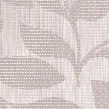 Taupe Satiny Woven Leaves Jacquard - Detail