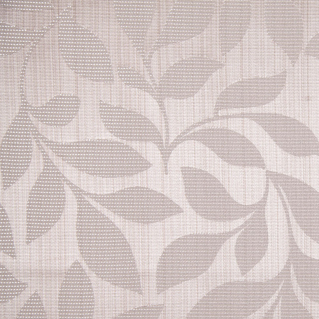 Taupe Satiny Woven Leaves Jacquard