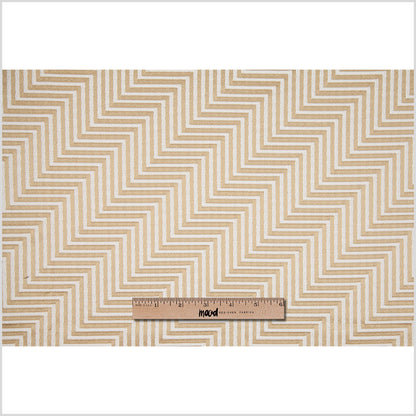 Gold Diagonal Herringbone Jacquard - Full