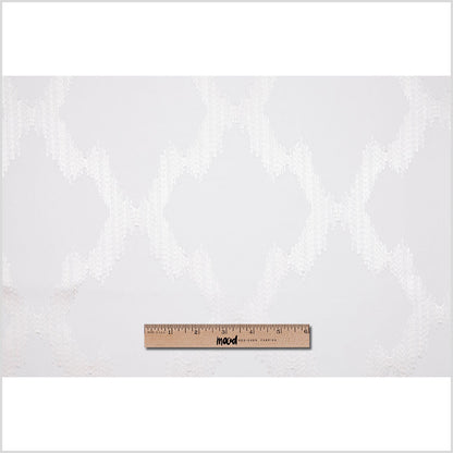 Pearl Embroidered Diamonds Woven Full