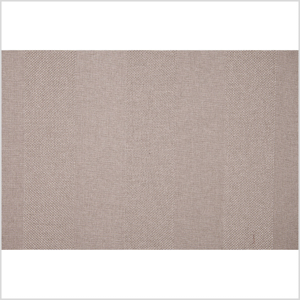 Beige Wides Stripes Linen-Like Woven - Full