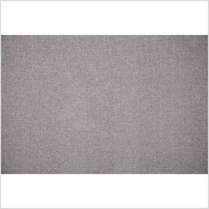 Heathered Gray Wides Stripes Linen-Like Woven - Full