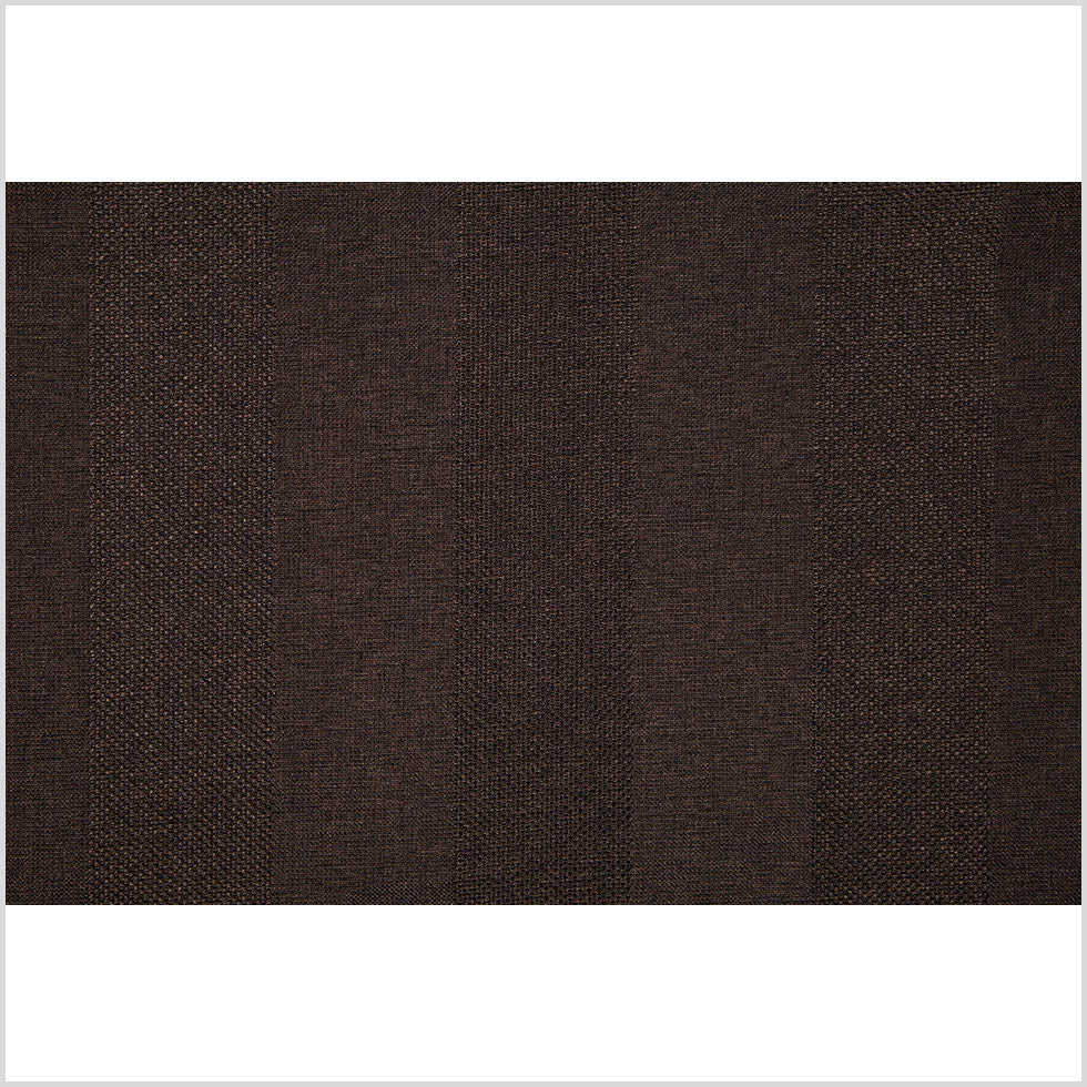 Brown Wides Stripes Linen-Like Woven Full