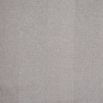 Pale Silver Cloud Wides Stripes Linen-Like Woven