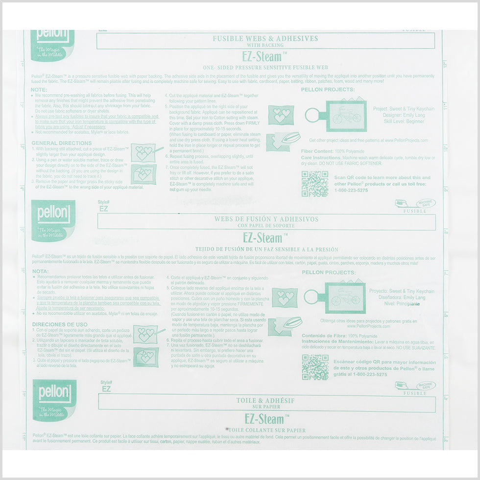 Pellon One-Sided Fusible Web w/ Paper Backing