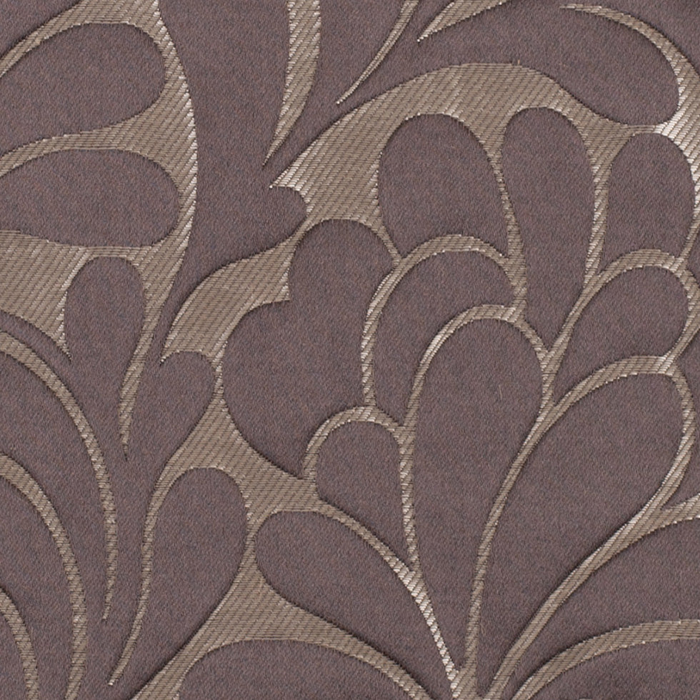 Dark Mocha Floral Home Decor Satin Brocade - Detail