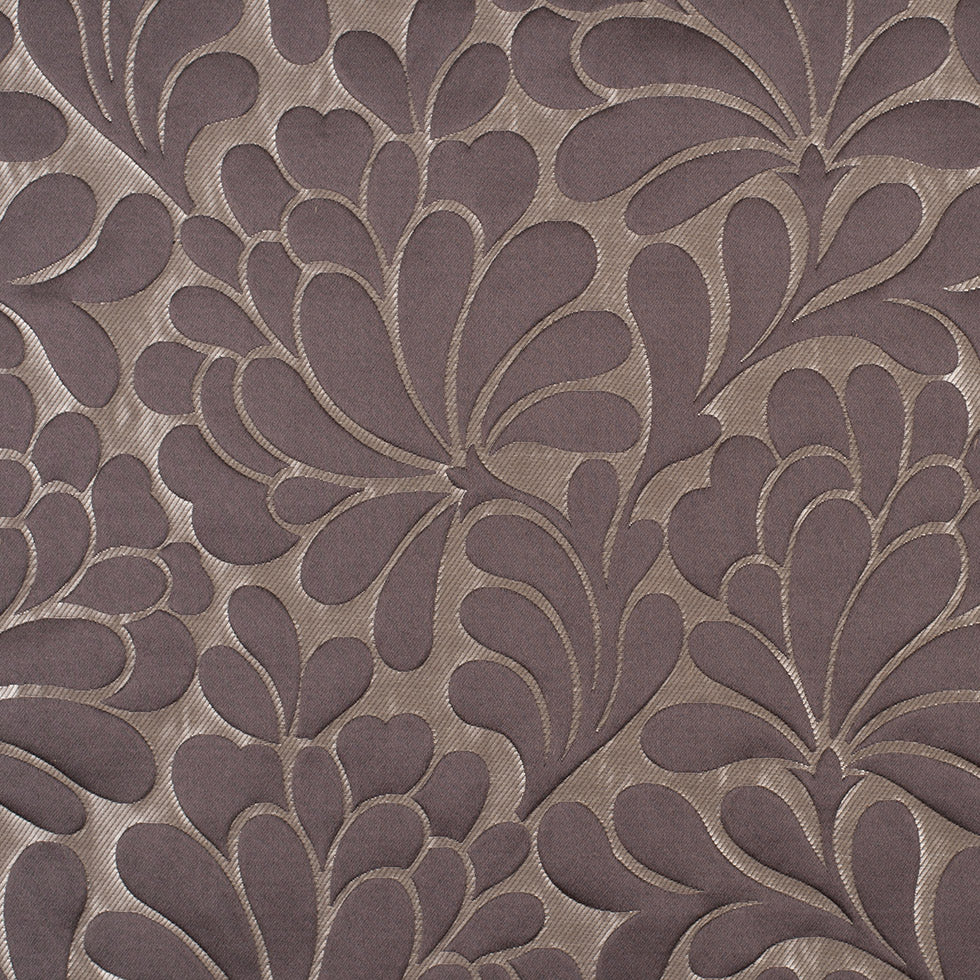 Dark Mocha Floral Home Decor Satin Brocade