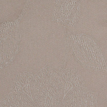 Dark Beige and Light Beige Floral Satin Jaquard Detail
