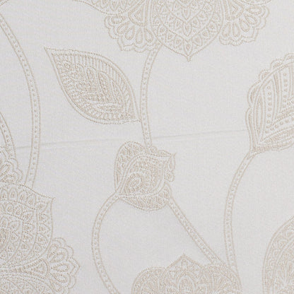 Light Beige and Ivory Floral Satin Jacquard Detail