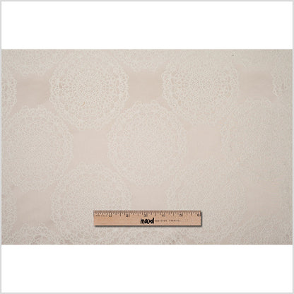 Champagne and Pale Gold Satin Jacquard Full