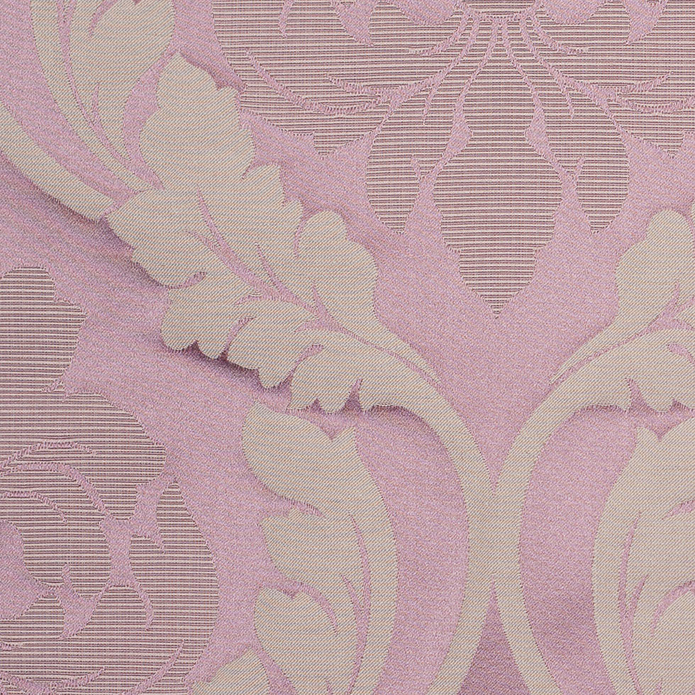 Lilac and Taupe Floral Satin Jacquard Detail