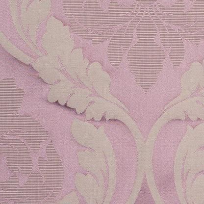 Lilac and Taupe Floral Satin Jacquard Detail