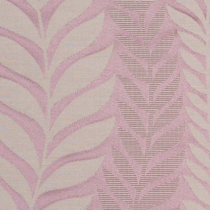 Pale Mauve Tone-on-Tone Leaves Satin Jacquard - Detail