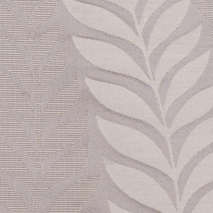 Silver Tone-on-Tone Leaves Satin Jacquard Detail