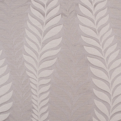 Silver Tone-on-Tone Leaves Satin Jacquard
