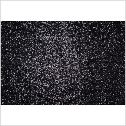 Black Baby Sequins On Mesh - Full