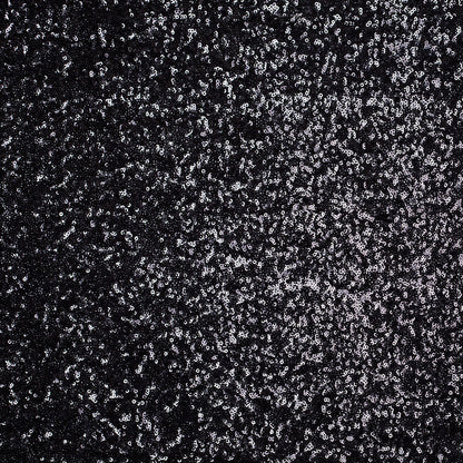 Black Baby Sequins On Mesh