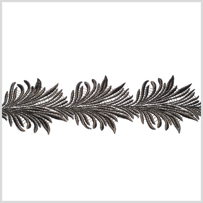 4 Metallic Forest Green Fancy Lace Trim