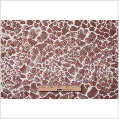 Rose Gold Baby Sequins "Splotches" on Mesh Full