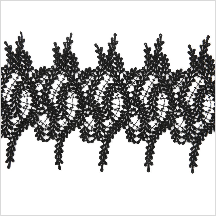 template--25130090922057__main-6.5 Metallic Black Lace Trim