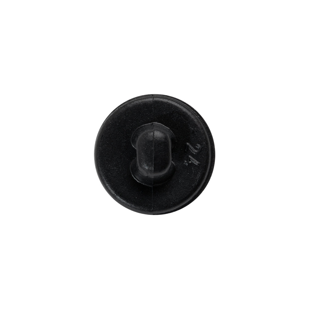 Italian Navy Top-Stitched Plastic Shank Back Button - 24L/15mm Detail