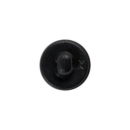 Italian Navy Top-Stitched Plastic Shank Back Button - 24L/15mm Detail