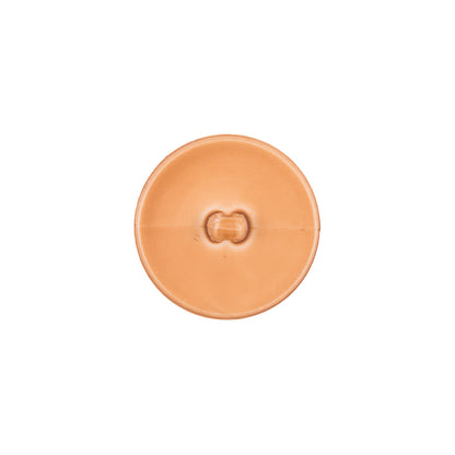 Italian Light Brown Plastic Shank Back Button - 24L/15mm - Detail