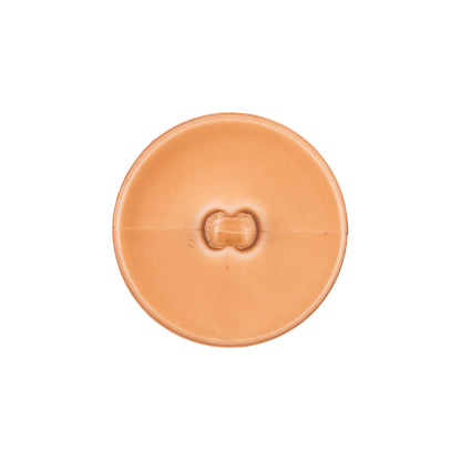 Italian Light Brown Top-Stitched Plastic Shank Back Button - 36L/23mm Detail