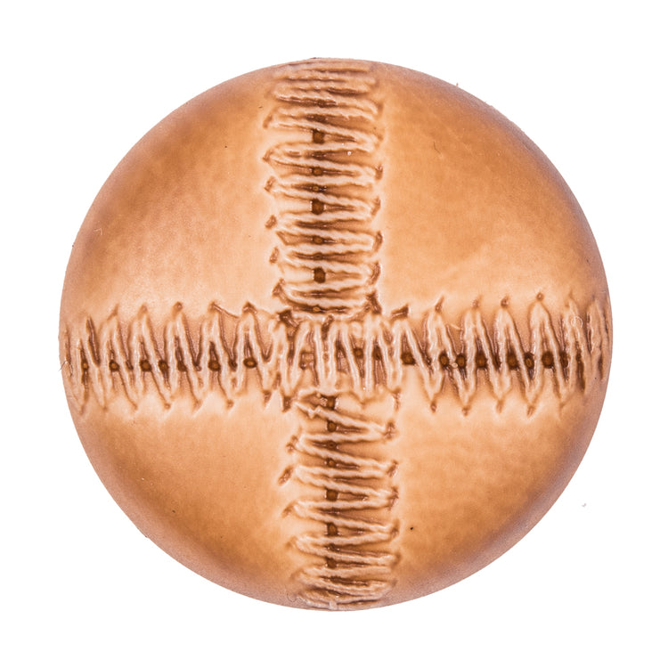 template--26688905969737__main-Italian Light Brown Top-Stitched Plastic Shank Back Button - 54L/34mm