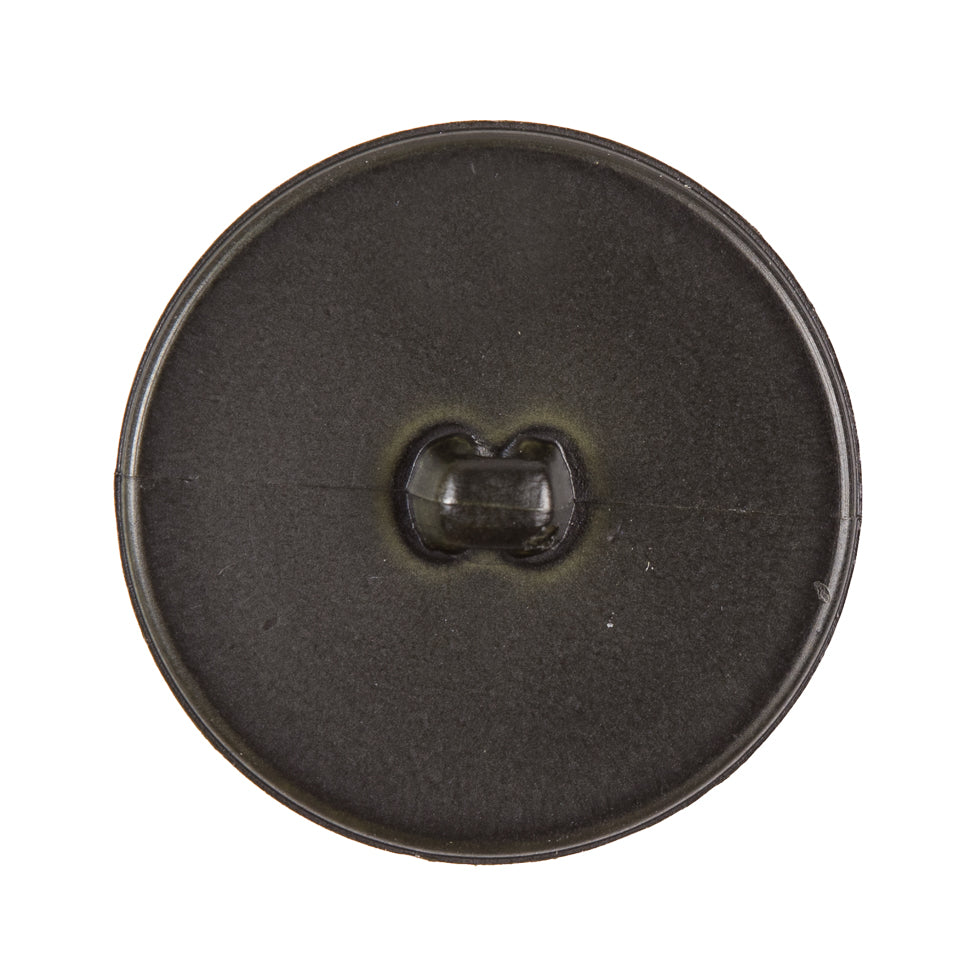 Italian Dark Green Plastic Shank Back Button - 44L/27mm - Detail